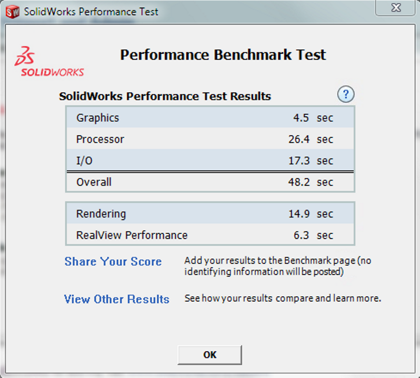 4 - IC3D SolidWorks  Benchmark